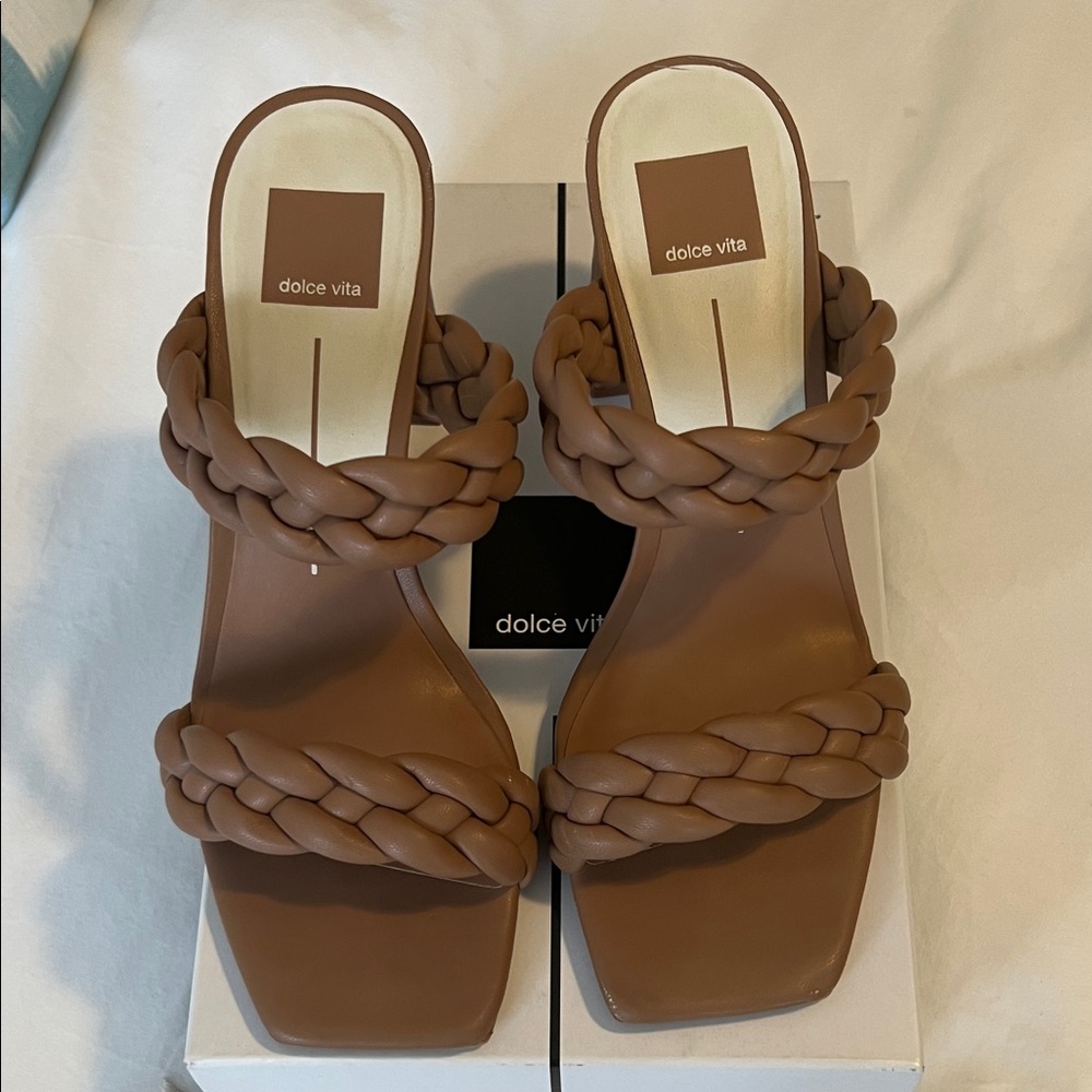 Dolce Vita Women's Brown Braided Heels